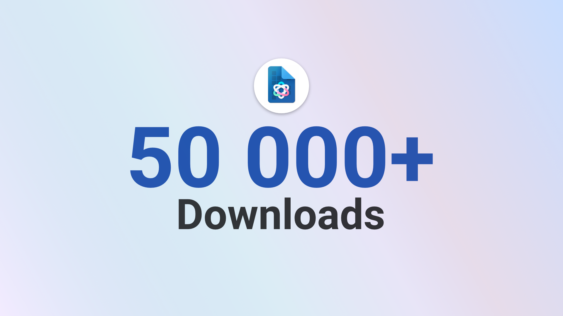 Atomic now has 50 000+ downloads!